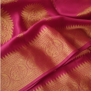 Pink silk saree