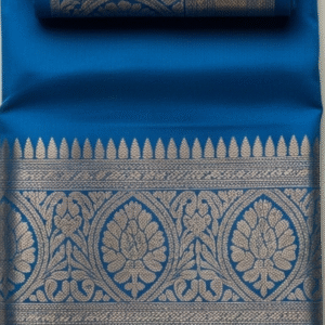 Blue silk saree